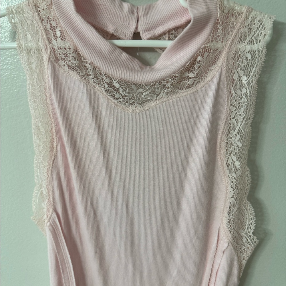 Free People Dale Rib Lace Tank Top - Picture 4 of 10